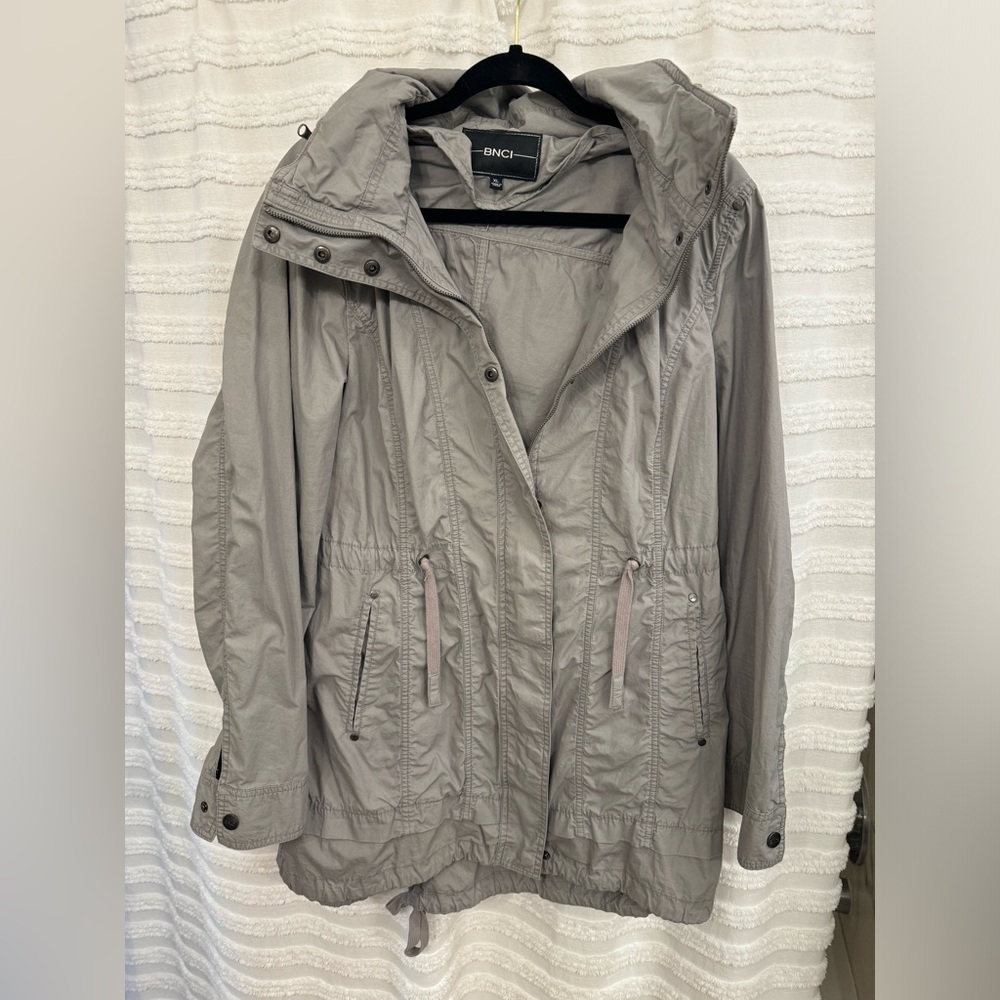 BNCI Women’s Full Zip/Snap Hooded Jacket - Grey